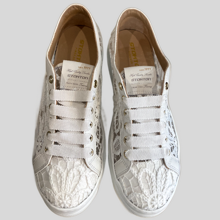 Stokton City 111-003 lace runners white