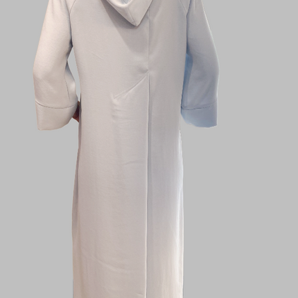 Ania Schierholt  KL3290/37 hooded midi dress ice blue