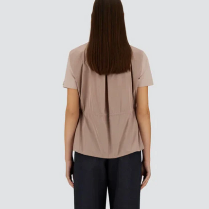 Herno JG000224D t-shirt with techno back in dusty pink