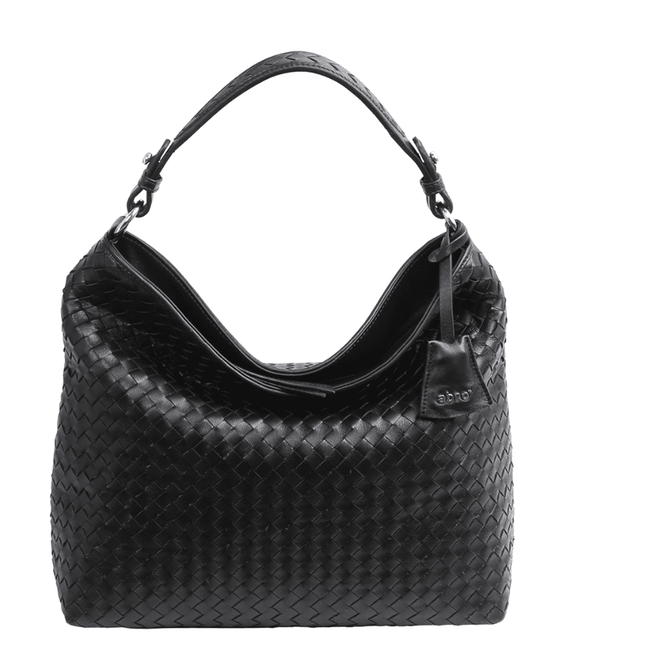 Abro 028507 Weave handle bag ( black and grey available)