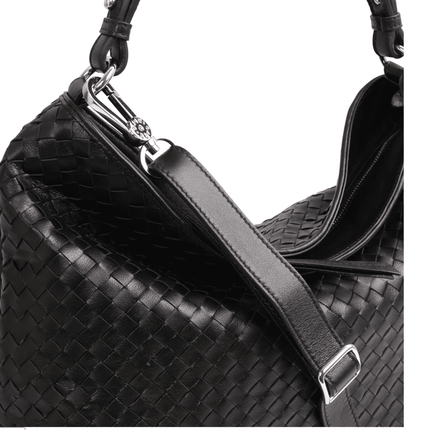Abro 028507 Weave handle bag ( black and grey available)