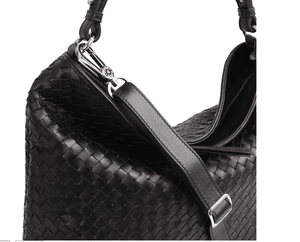 Abro 028507 Weave handle bag ( black and grey available)