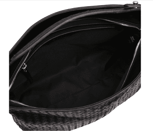 Abro 028507 Weave handle bag ( black and grey available)