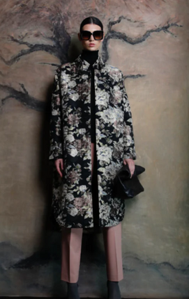 Psophia 235TRC2061 Tapestry coat black/gold pattern