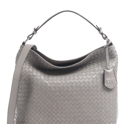 Abro 028507 Weave handle bag ( black and grey available)