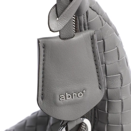 Abro 028507 Weave handle bag ( black and grey available)