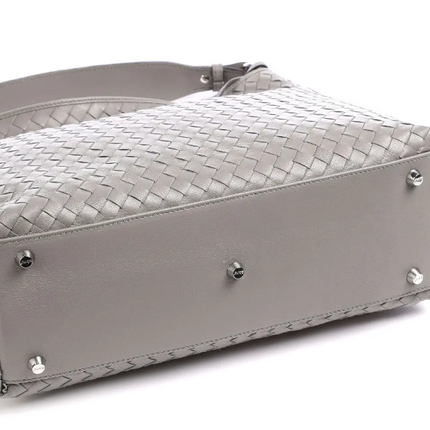 Abro 028507 Weave handle bag ( black and grey available)