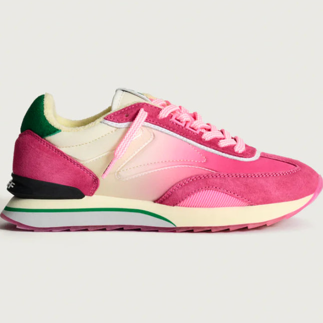 Hoff Flame trainer in Pink sued fabric mix