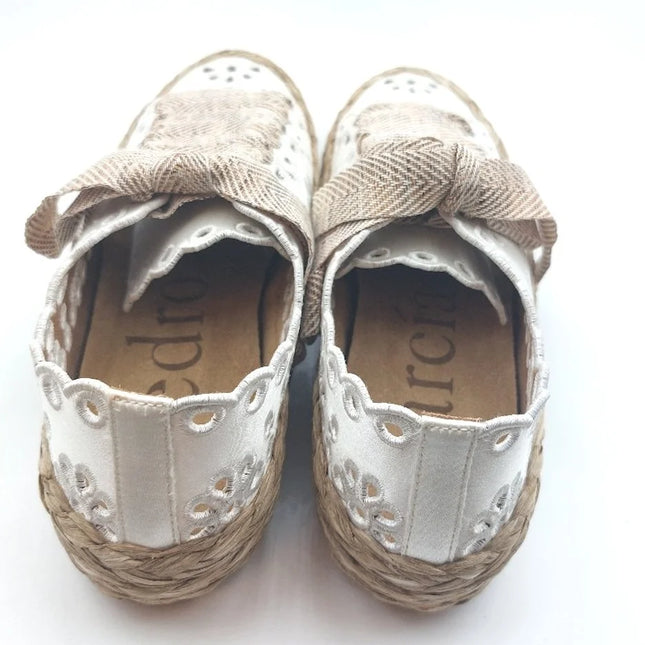 Pedro Garcia Pascal lazer embroidered hessian sole trainers