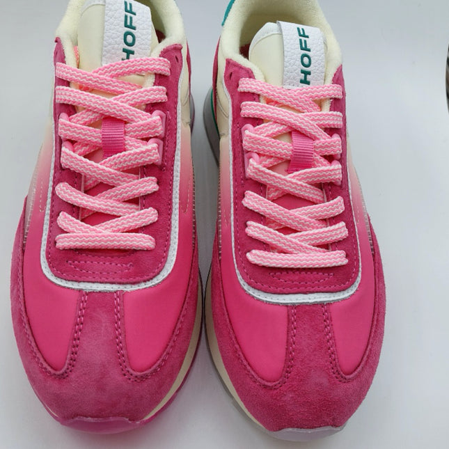Hoff Flame trainer in Pink sued fabric mix