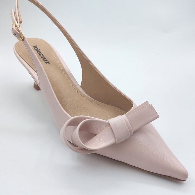 Lola Cruz Linda pump 55 sling back soft pink