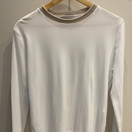 Gran Sasso 60275 sequin neck tshirt