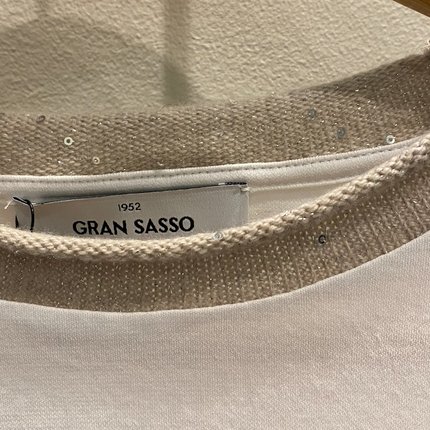 Gran Sasso 60275 sequin neck tshirt