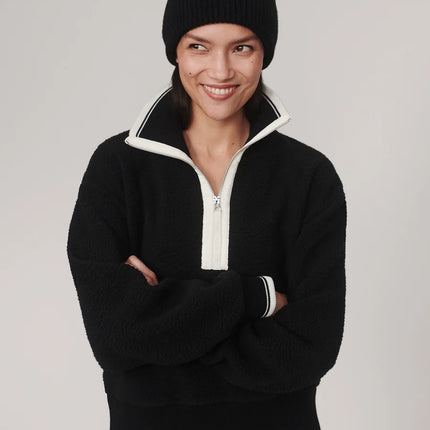Varley Anika Half Zip Fleece – Black
