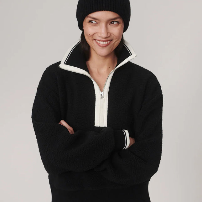 Varley Anika Half Zip Fleece – Black