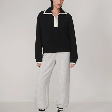Varley Anika Half Zip Fleece – Black