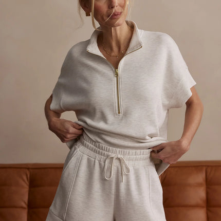 Varley Atrium High Rise Short – Ivory Marl