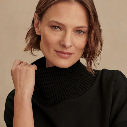 Varley Barker High Neck Sweat – Black