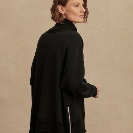Varley Barker High Neck Sweat – Black