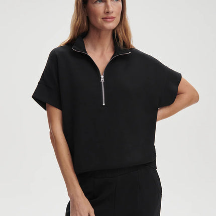 Varley Ritchie Short Sleeve Sweat – Black
