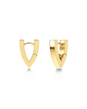 Edblad Valley small v hoop earrings gold