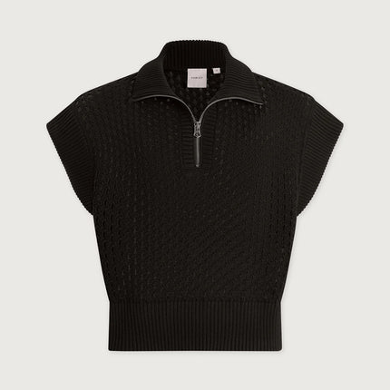Varley Gaines Half Zip Knit – Black
