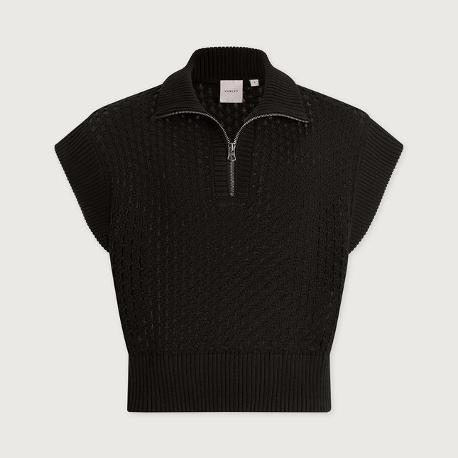 Varley Gaines Half Zip Knit – Black