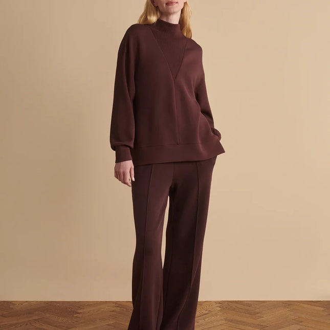 Varley Wide Leg Pant 30" – Deep Mahogany