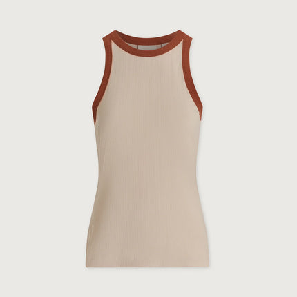 Varley Marlene Fitted Tank - Oatmeal