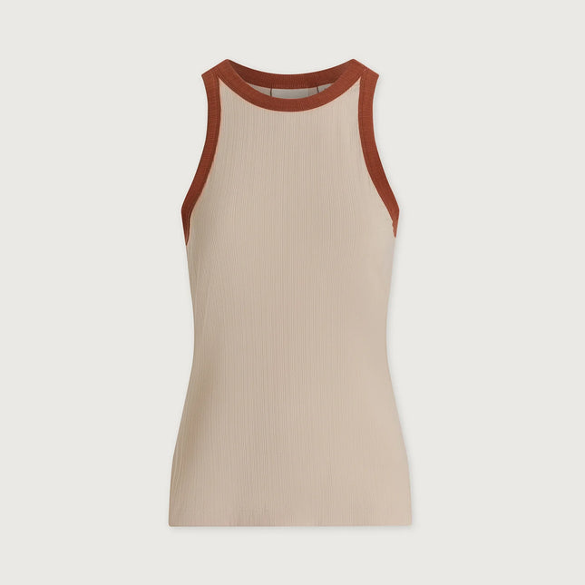 Varley Marlene Fitted Tank - Oatmeal