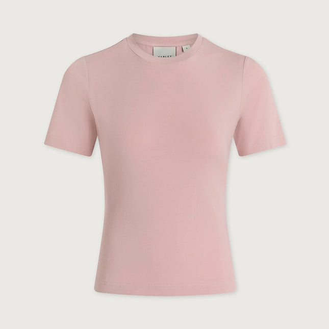 Varley Regina Fitted Tee – Zephyr Mauve