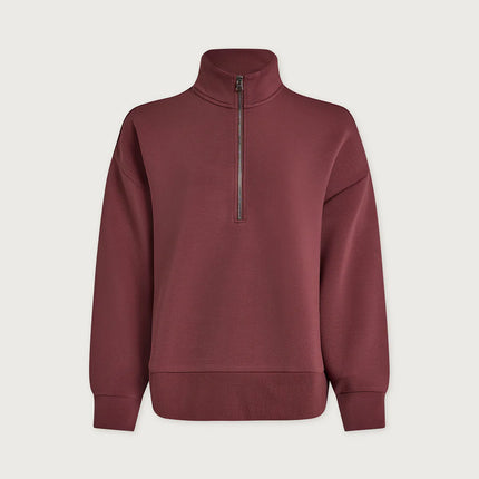 Varley Mavis Mock Neck Sweat – Wild Rhubarb