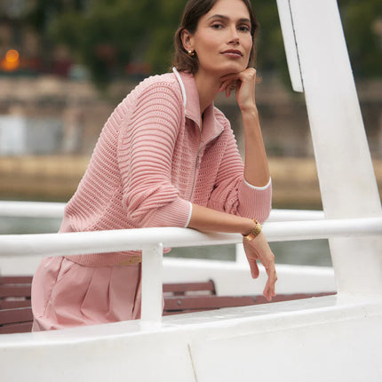 Varley Morewenna Half Zip Knit – Mellow Rose