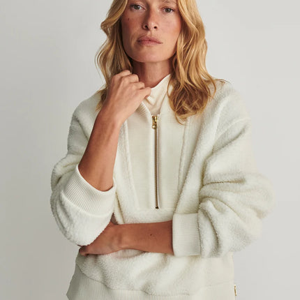 Varley Mumford Half Zip Fleece – Egret
