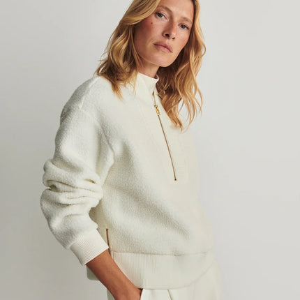 Varley Mumford Half Zip Fleece – Egret