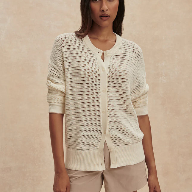 Varley Pembroke Knit Cardigan – Egret