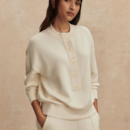 Varley Reena Button Front Sweat
