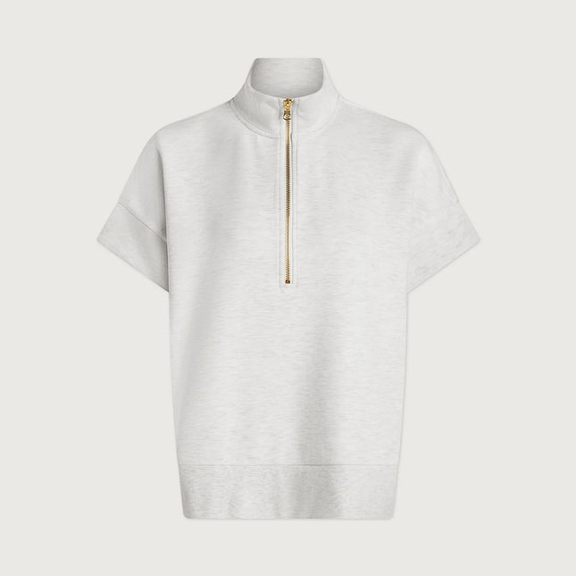 Varley Ritchie Short Sleeve Sweat – Ivory Marl