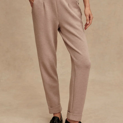 Varley The Rolled Cuff Pant 25" – Taupe Marl