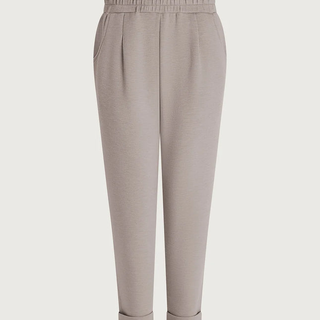Varley The Rolled Cuff Pant 25" – Taupe Marl