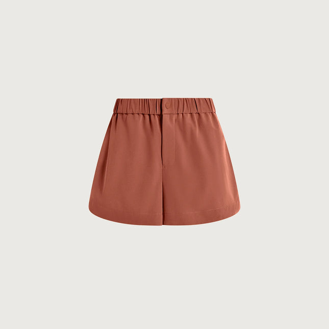 Varley Nila Mid Rise Short – Terracotta