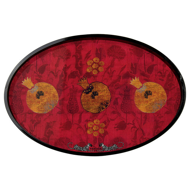Ortigia TRAY MELOGRANO OVAL RED