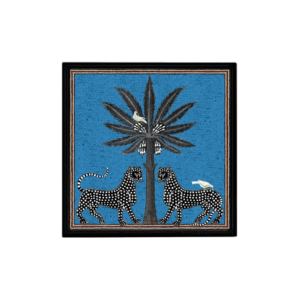 Ortigia square tray blue