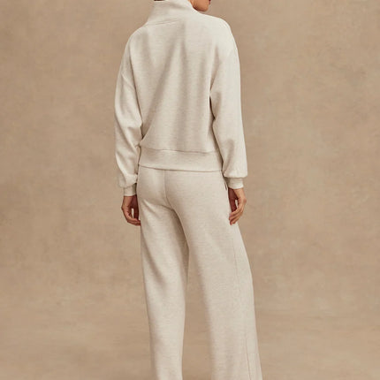 Varley Wide Leg Pant 30" – Ivory Marl