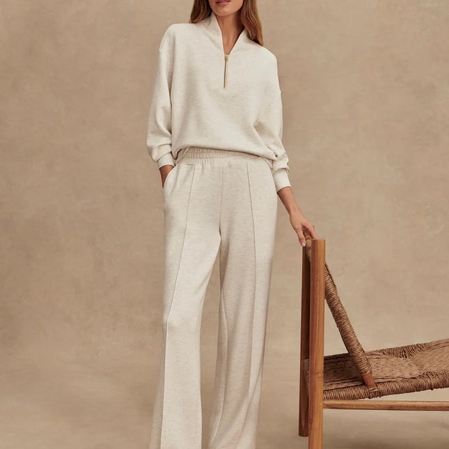 Varley Wide Leg Pant 32" – Ivory Marl