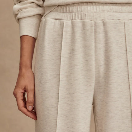Varley Wide Leg Pant 30" – Ivory Marl